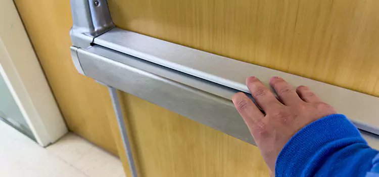 Installing a Push Bar on a Door Clovis
