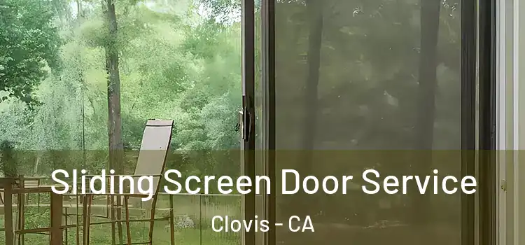 Sliding Screen Door Service Clovis - CA